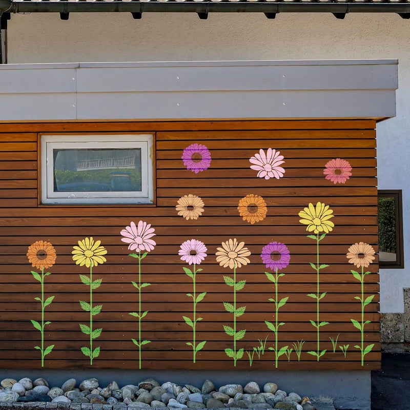 Keluna Large Flower Stencils for Painting - Sunflower Daisy Flower Stencils for Painting on Wood Fence Garden - Image 5
